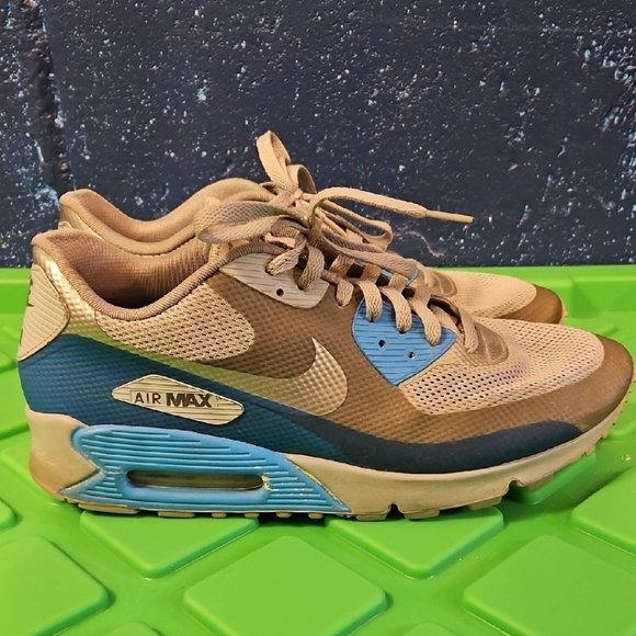 Nike Air Max 90 Hyperfuse - Midnight Fog w/ Blue Glow - Size 12 - Picture 3 of 9